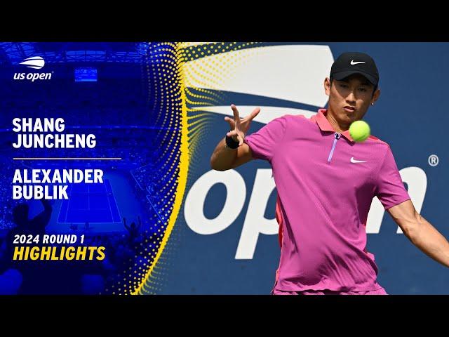 Shang Juncheng vs. Alexander Bublik Highlights | 2024 US Open Round 1