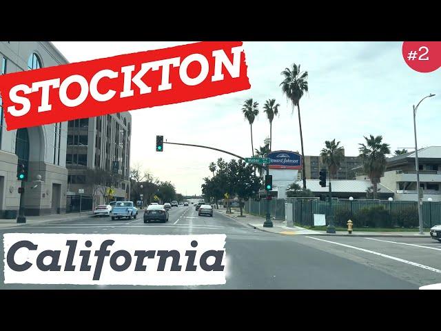 STOCKTON California, [ EPS #3], Driving Touring Videos, USA, Dash Cam