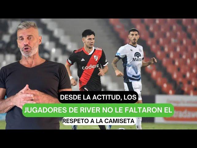 Desde la actitud, los jugadores de River no le faltaron el respeto a la camiseta