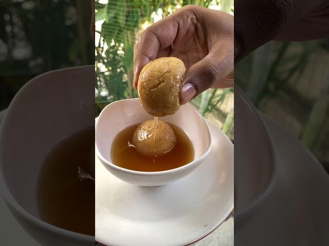 Most Satisfying thing to do with Rosogulla ( palm jaggery Rosogulla)