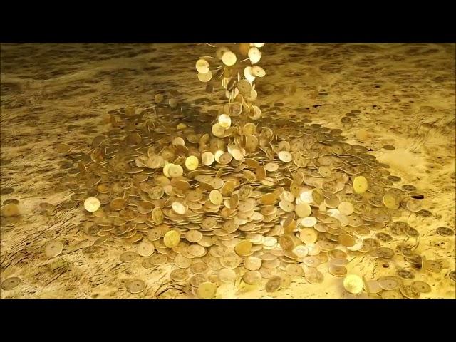 Sound of wealth coin of fortune coin sound attract money.  should watch and listen every day