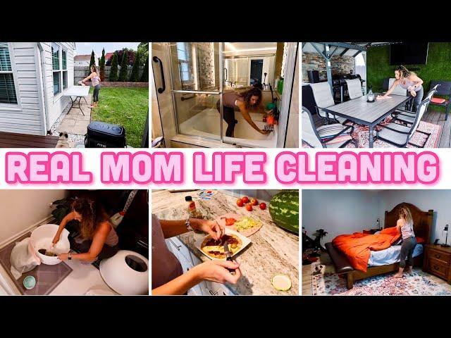 GET IT ALL DONE :: SPEED CLEANING MOTIVATION, HIGH PROTEIN LUNCH + OUTSIDE CLEANING - CLEANING VLOG