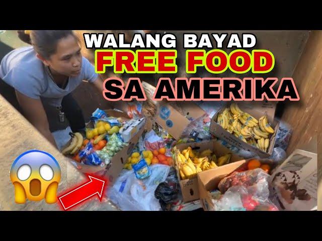 Dumpster diving Walang bayad free food sa Amerika | Inday roning