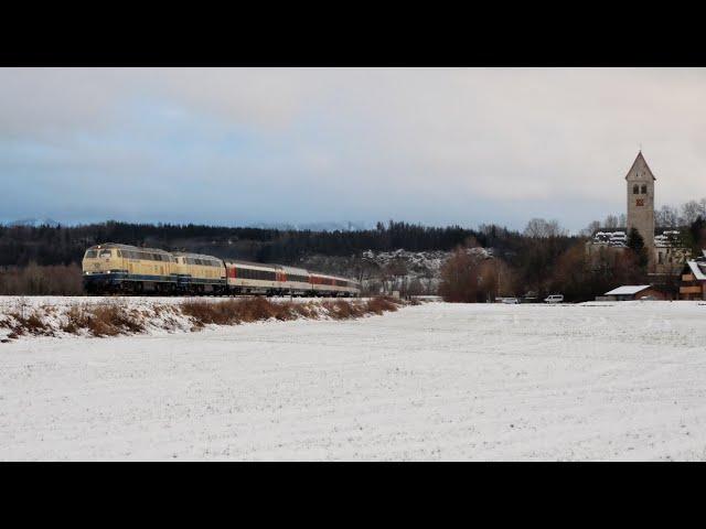 Abschied der EC Dieseltraktion im Allgäu - Videos vom letzten Einsatztag