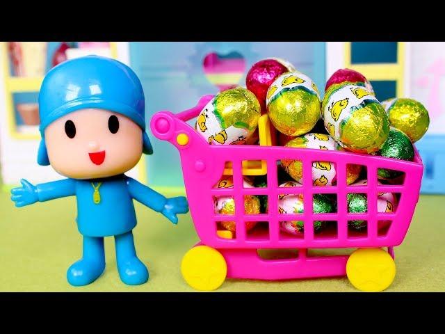  POCOYO  Pocoyó descubre huevos de pascua en el parque de kinetic sand | Pocoyó en español