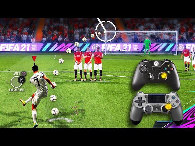 FIFA 21 - ALL FREE KICKS TUTORIAL | TRIVELA, KNUCKLEBALL,POWER, RABONA!