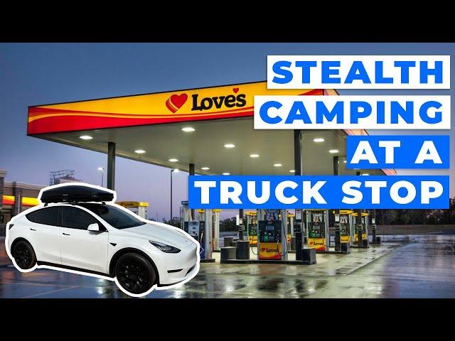 Camping at a Truck Stop in my Tesla Model Y: 850 Mile Road Trip | S2:E2