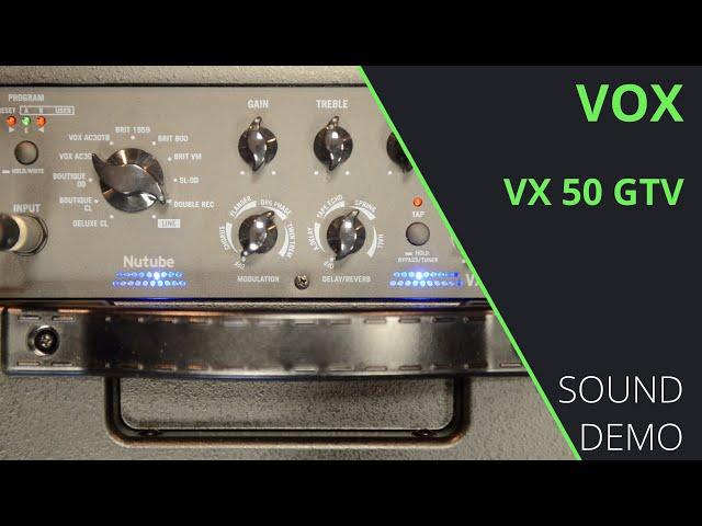 VOX VX50 GTV - Sound Demo (no talking)