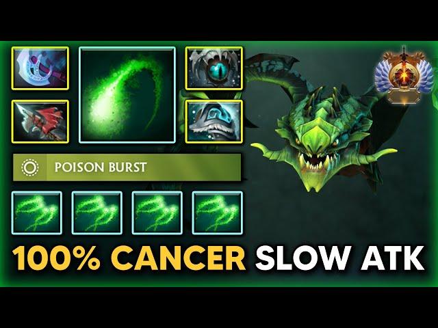 100% CANCER SLOW ATTACK OFFLANE Viper With Shiva's Guard + Eye of Skadi Build 7.37d DOTA 2