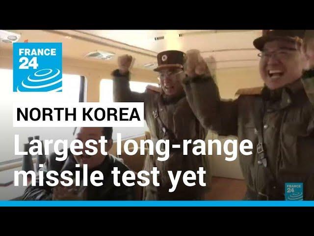 With largest test yet, North Korea's ICBM programme hits new heights • FRANCE 24 English