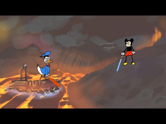 Mickey Has The High Ground (Animated)