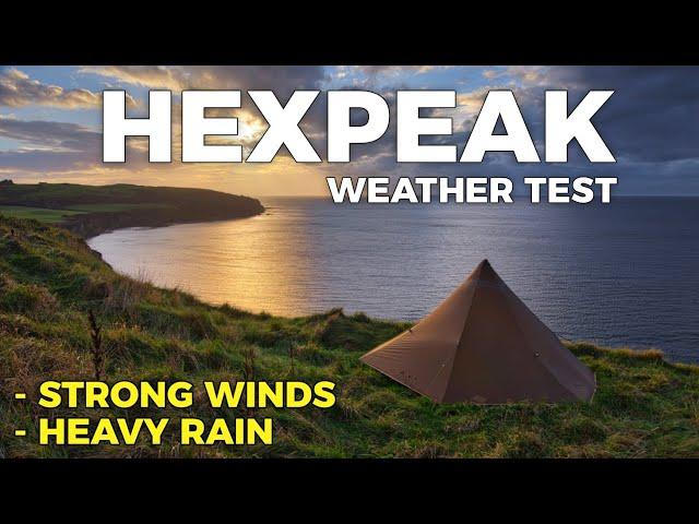 Luxe Hexpeak v4a BAD WEATHER TEST | Lightweight Tent for Backpacking and Wild Camping