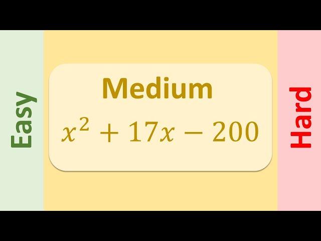 Examples of Factoring a Quadratic Equation (When a=1)