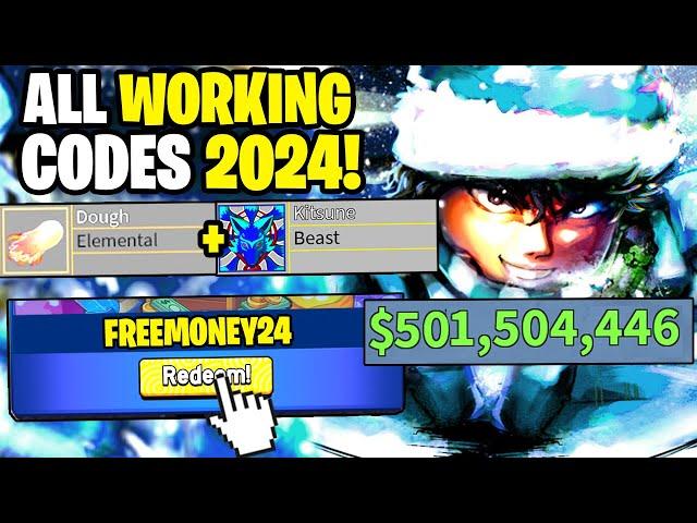 *NEW* ALL WORKING CODES FOR BLOX FRUITS IN 2024! ROBLOX BLOX FRUITS CODES