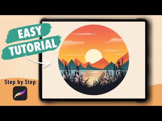 PROCREATE Drawing for Beginners - EASY Step by Step Tutorial