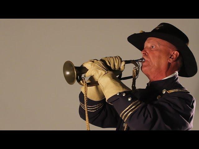 Gettysburg-bound bugler plays traditional military tunes