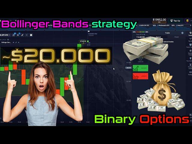 ~$20,000 with Bollinger Bands | Squeeze Method | Binary Options