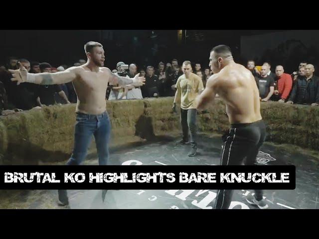 BARE KNUCKLE - THE MOST BRUTAL KNOCKOUTS [Part 1] HIGHLIGHTS FIGHTS - HD