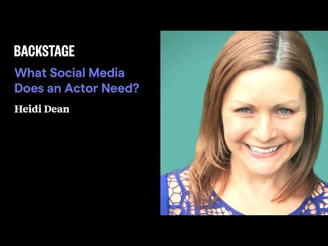 What Social Media Does An Actor Need?