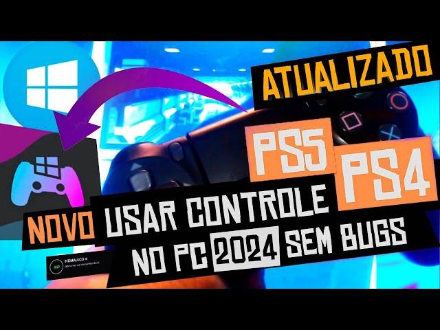  [2024] COMO USAR CONTROLE DE PS4 PS5 NO PC DS4 WINDOWS