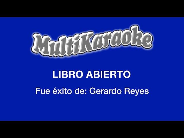 Libro Abierto - Multikaraoke - Fue Éxito de Gerardo Reyes