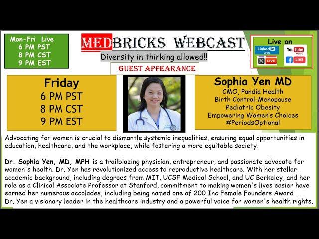 Sophia Yen MD CMO -  Pandia Health  Birth Control