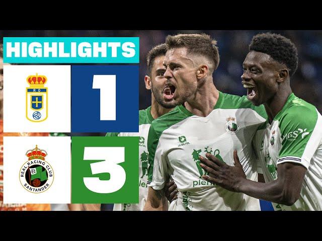 REAL OVIEDO 1 - 3 REAL RACING CLUB | HIGHLIGHTS LALIGA HYPERMOTION