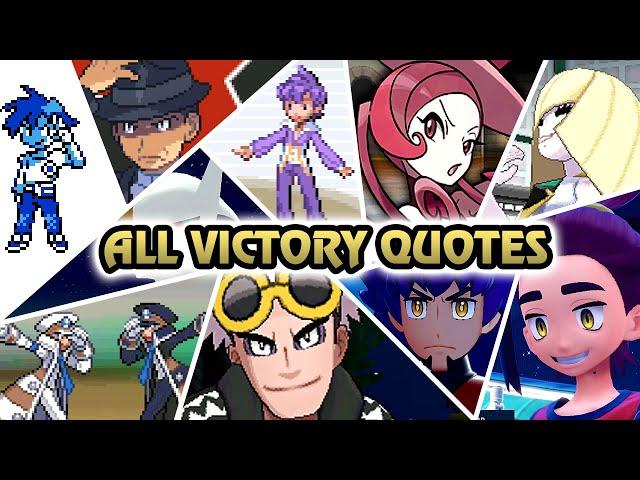 Evolution of All Pokémon Funny Victory Quotes (1996 - 2024)