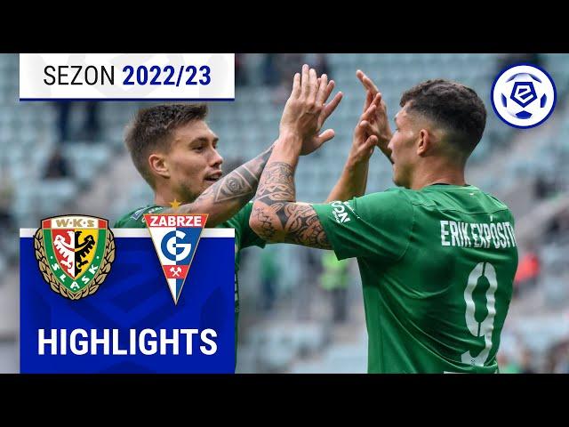 Śląsk Wrocław - Górnik Zabrze 4:1 | SKRÓT | Ekstraklasa 2022/23 | 12. Kolejka