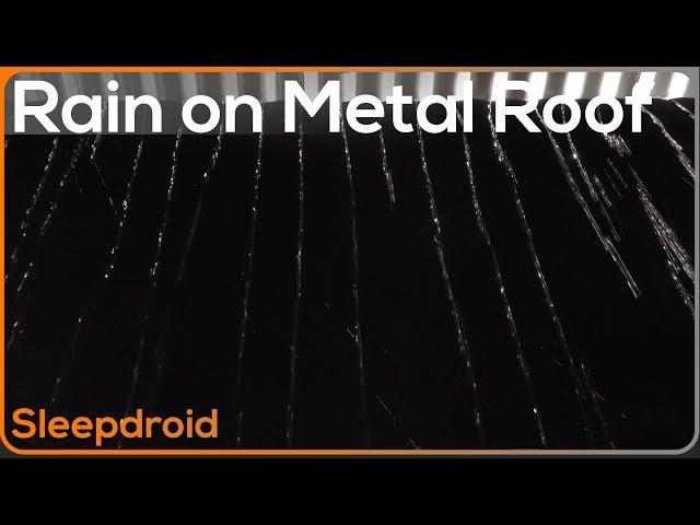 ► Hard Pouring Rain on a Tin Roof Metal Roof ~Heavy Rain Sounds for Sleeping 10 hours Lluvia