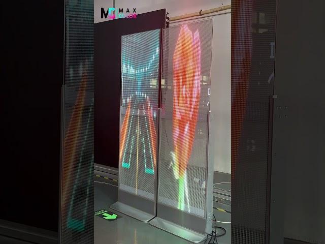 Newly arrived!Customizable Side Transparent Glass film Kiosk#leddisplaymanufacturer#shorts