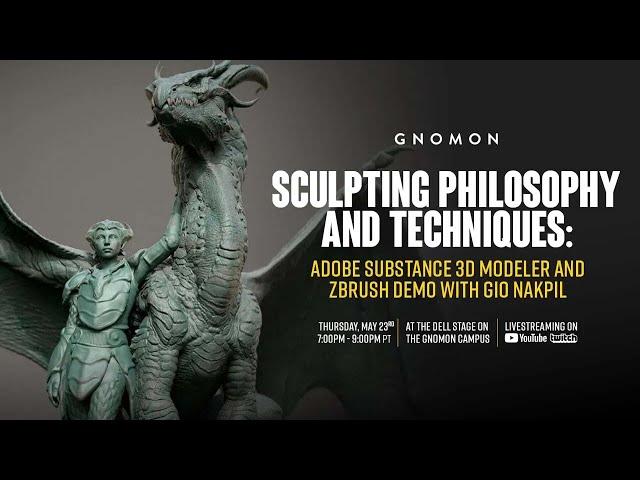 Sculpting Philosophy and Techniques: Adobe Substance 3D Modeler & ZBrush Demo with Gio Nakpil