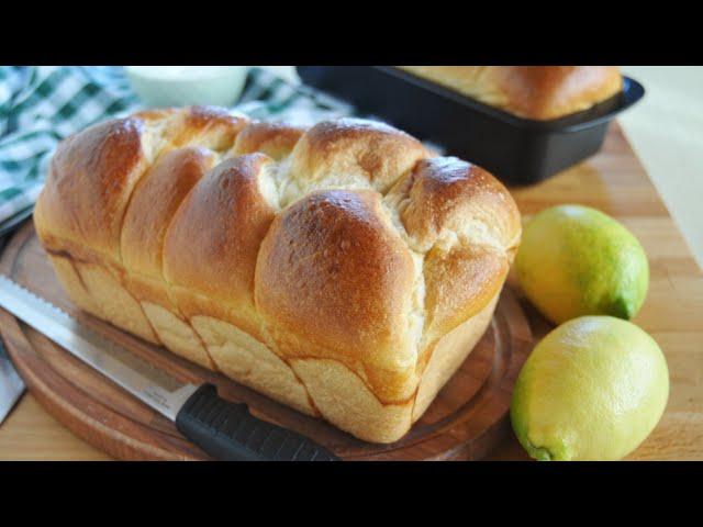 Pan brioche soffice allo yogurt e limone