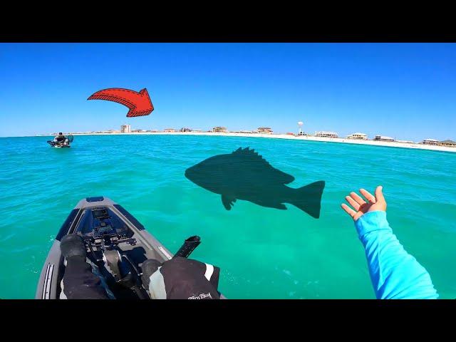 Fishing The Ocean In a Piece of Plastic for GIANT FISH!