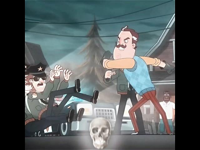 Mr Peterson VS 4 cops // LUNA BALA (slowed) #edit #helloneighbor #wtrb #foryou #fypシ゚