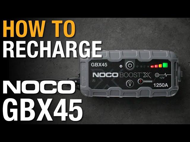 How to Recharge your NOCO GBX45