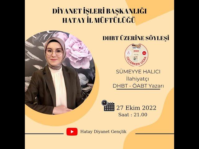 SÜMEYYE HALICI - DHBT  Yazarı - Motive Etkinliği "GEÇERKEN UĞRA"