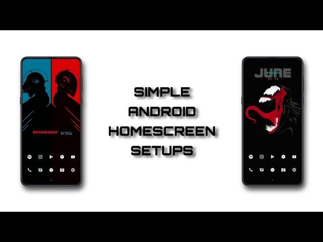 Simple Android Home Screen Setups | Daft Punk & Venom  Setups With Free KWGT Widget Plugins !