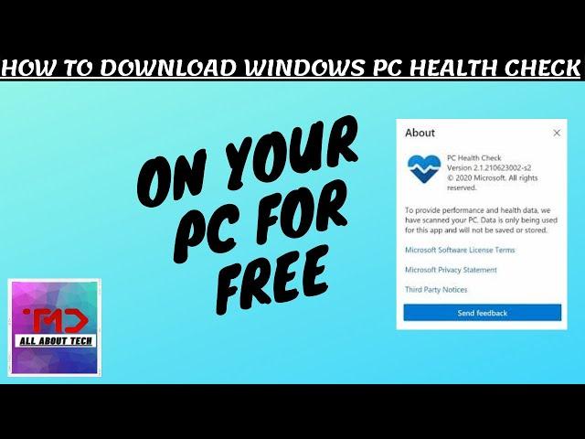 HOW TO DOWNLOAD WINDOWS PC HEALTH CHECK | WINDOWS 10 | DTECH WALLAH