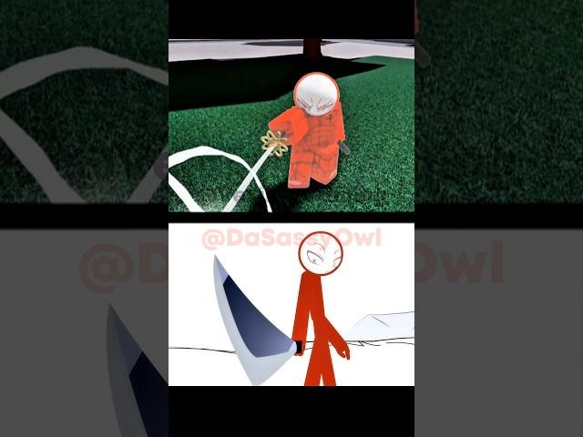 KJ Sword Samurai vs Anime in TSB #anime #thestrongestbattlegrounds #jk #kj #roblox