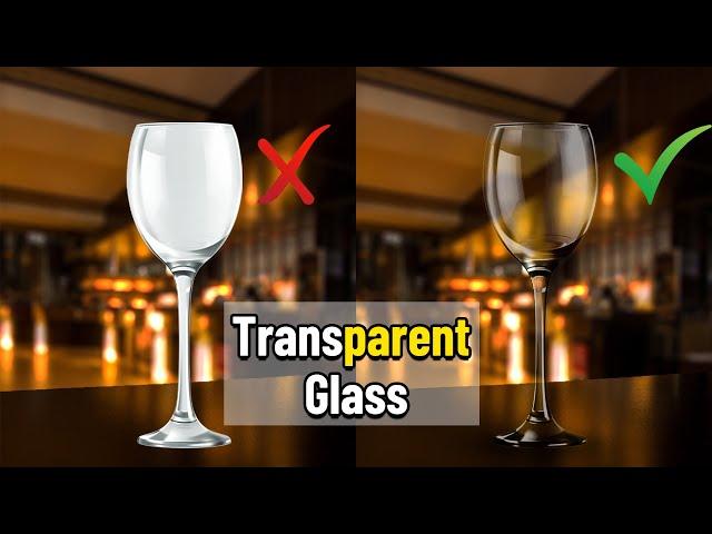 How to make Transparent Glass in Photoshop