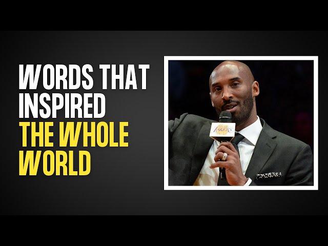 The last speech of Kobe Bryant 