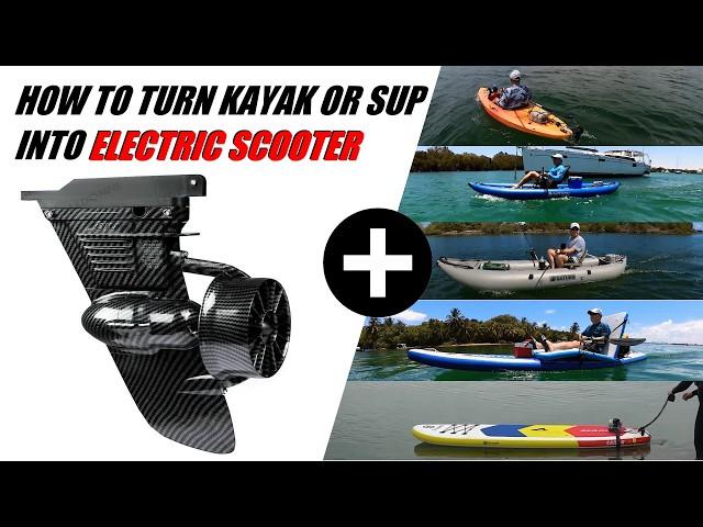  Transform Your SUP or Kayak with This Electric Fin | Built-In Electric Motor, Plus 24V Li Battery!