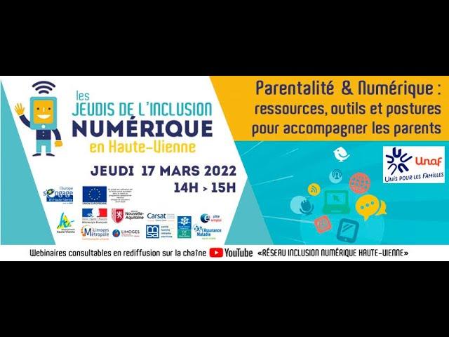 "PARENTALITE & NUMERIQUE : Ressources, outils et postures pour accompagner les parents"