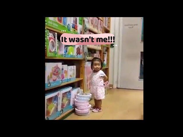 Who is that cheeky girl? It wasn't me! #shorts funny video