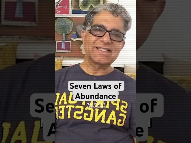 Seven Laws of Abundance in Metaphysics of Money | Deepak Chopra #manifestation #abundance #money