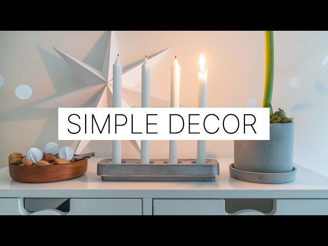 CHRISTMAS 2021 Decorate with me I SIMPLE I  Minimal I SCANDINAVIAN