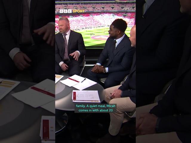 Micah’s regretting Wayne Rooney being on the panel 