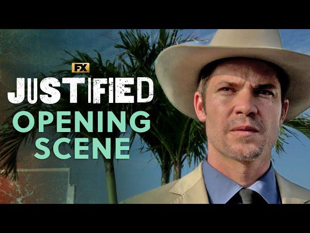 Raylan Takes Down a Mobster  - Scene | Justified | FX