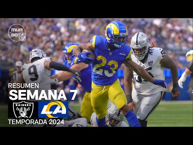 Las Vegas Raiders vs. Los Angeles Rams | Resumen en español | NFL Semana 7 - Highlights 2024